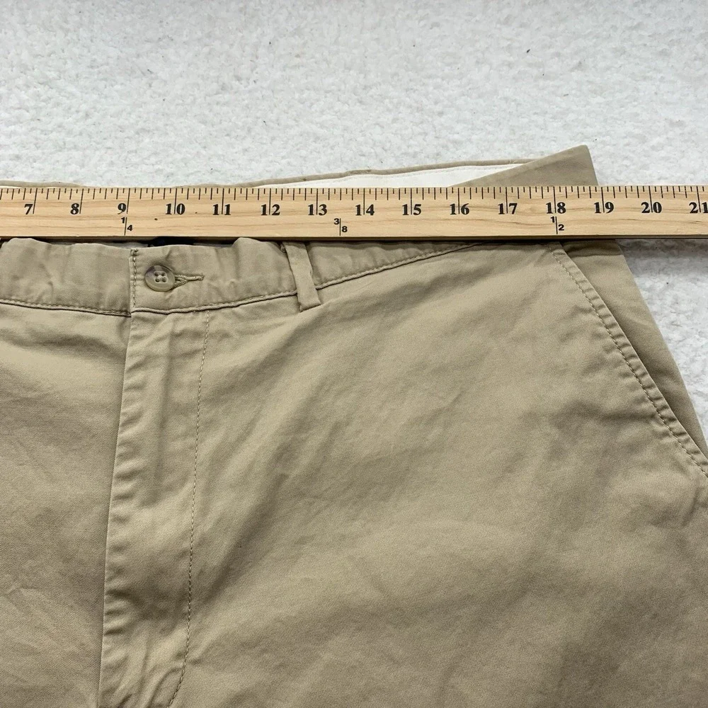 Polo Ralph Lauren Pants Mens 38x30 Beige Chino Khaki‎ Preppy Casual Flat Front